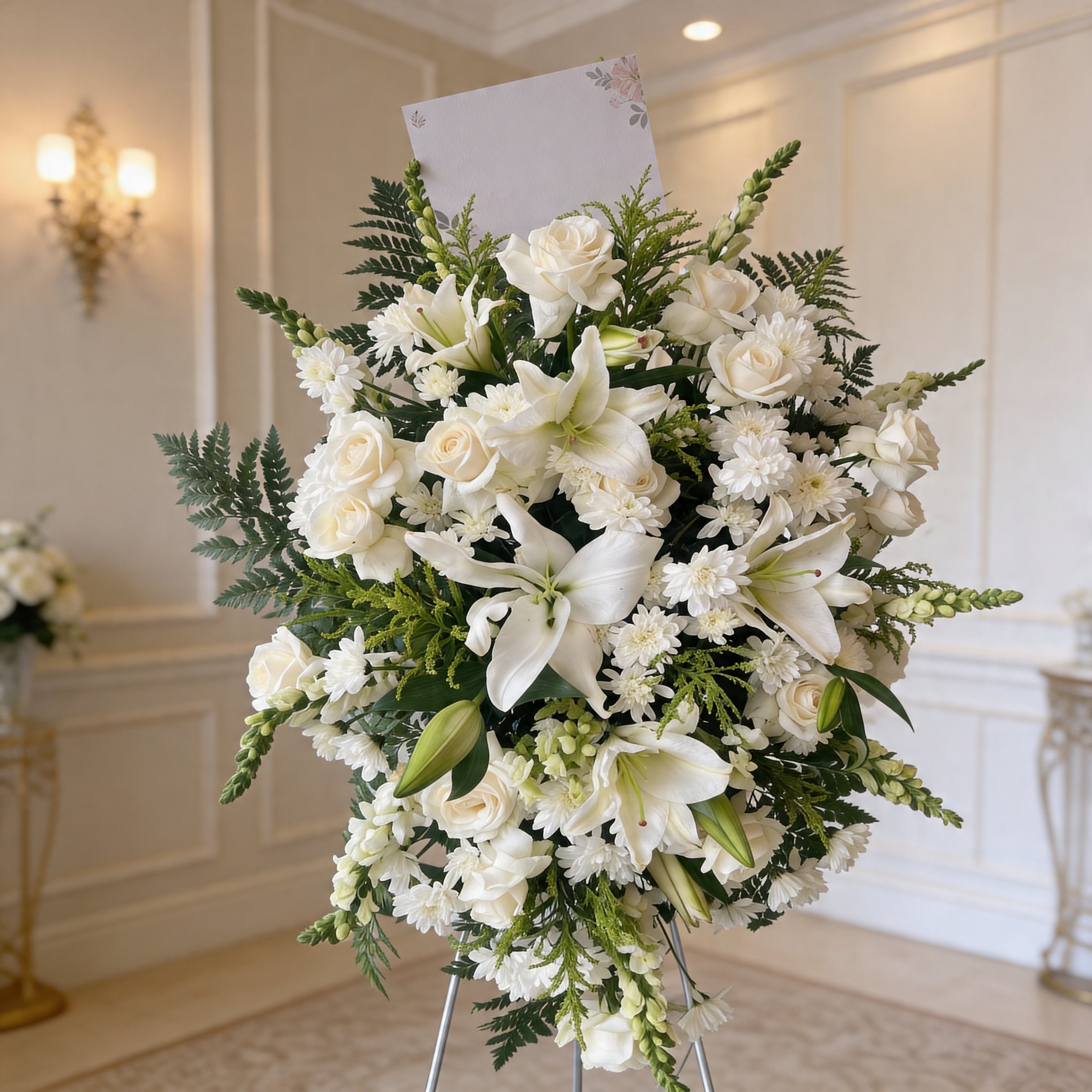 Funeral flower tribute arrangement in Sunderland